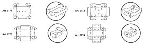 Vassoi e plateaux fustellati preincollati - scatole GIFCO